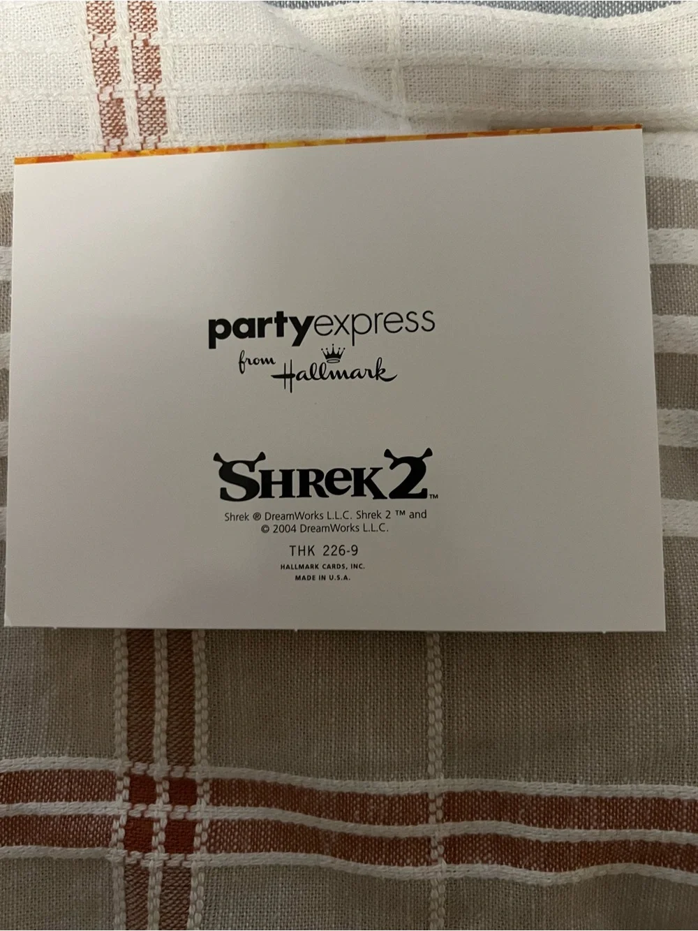SHREK 2 (8) THANK YOU NOTES Invites